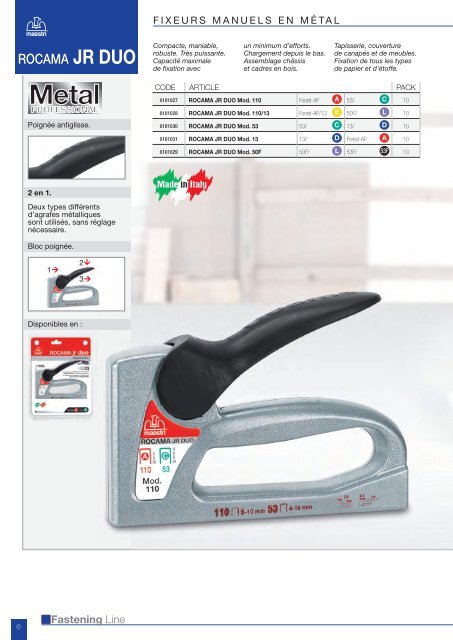 Maestri Fastening 1-132 FRANCESE