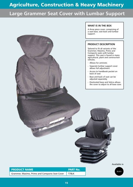Town & Country Seat Cover Catalogue