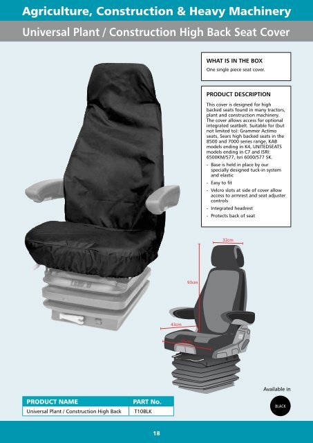 Town & Country Seat Cover Catalogue