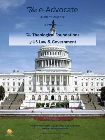 Theological Foundations of US Law & Government