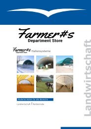 Farmer#s Department Store Produktkatalog Hallensysteme