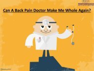 Can A Back Pain Doctor Make Me Whole Again