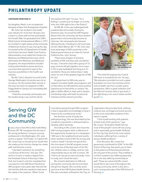 GW Nursing Magazine 2014