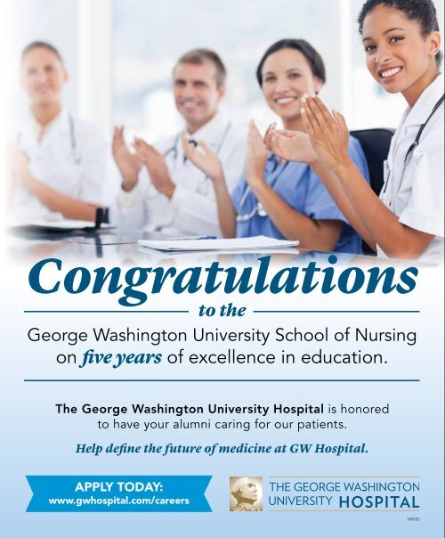 GW Nursing Magazine Spring 2016