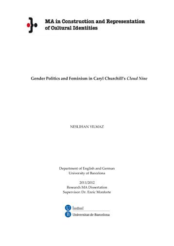 Gender Politics and Feminism in Caryl Churchill's Cloud Nine