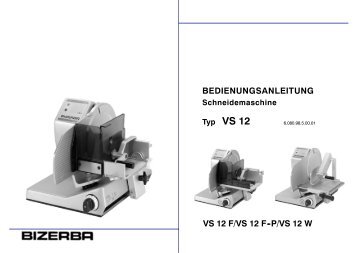 Bedienungsanleitung VS 12