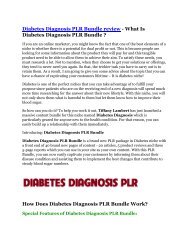 Diabetes Diagnosis PLR Bundle review and (MASSIVE) $23,800 BONUSES