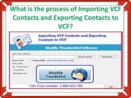 What is the process of Importing VCF Contacts and Exporting Contacts to VCF?