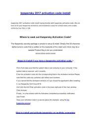 Enter Activation Code Kaspersky 2013 Free