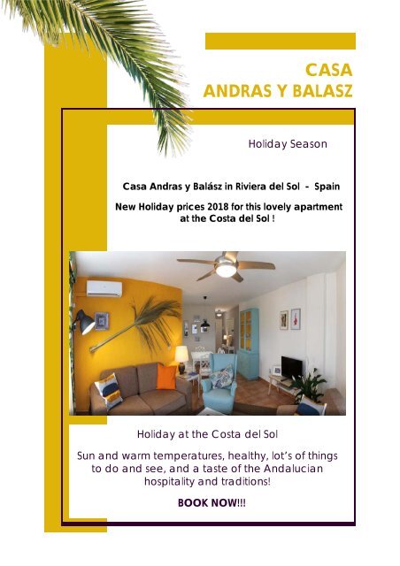 Casa Andras y Balász Holiday rental Costa del Sol