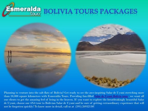 Bolivia Tours Packages