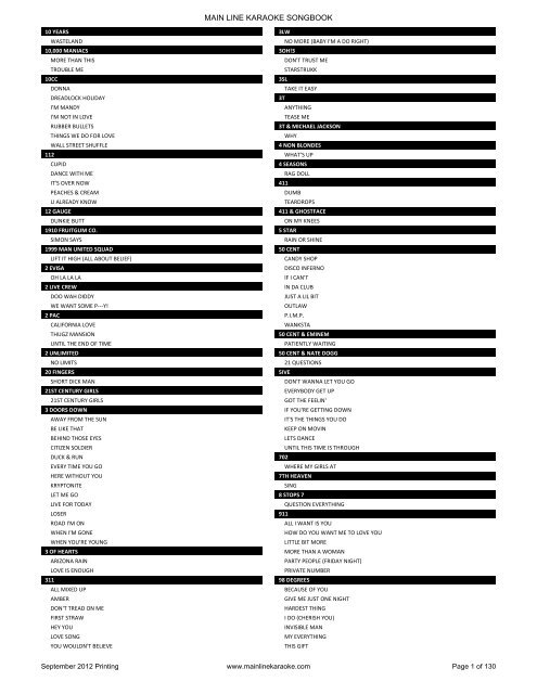 Zeus Karaoke Song List - 091109 - updated Mar 2011.xlsx