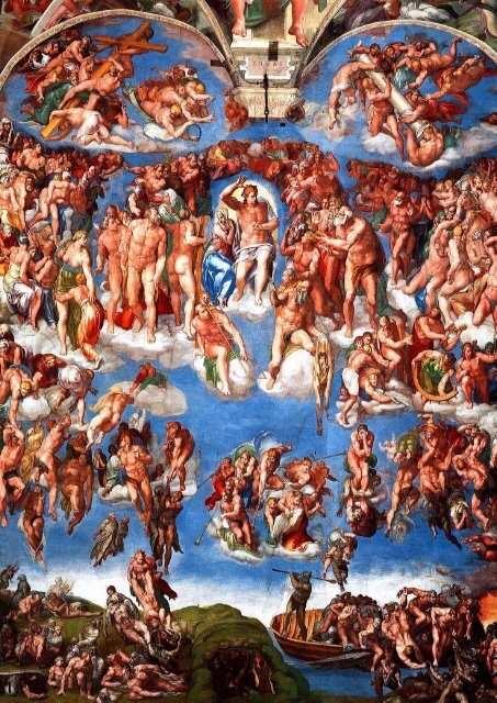 Giovanni nel Giudizio Universale di Michelangelo