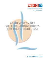 absolventen des weiterbildungskurses der diabetische fuss