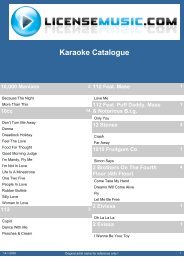 Calaméo - Catalogue Karaoké ANGLAIS