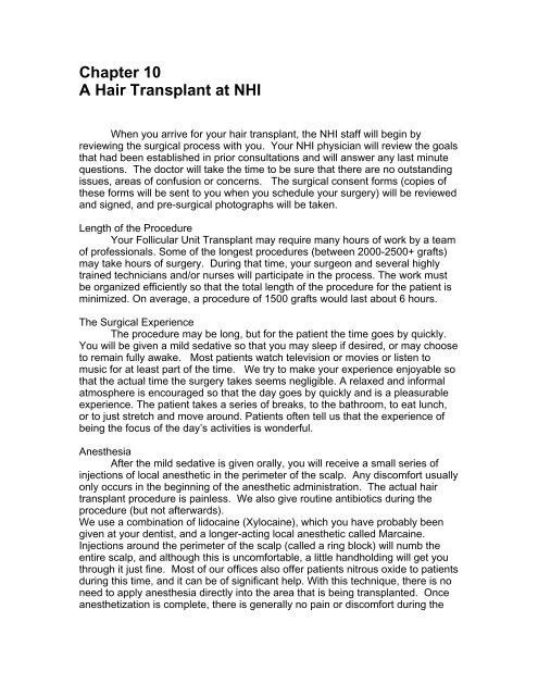 The Patient's Guide to Hair Restoration - New Hair Institute