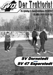 "Der Traktorist" - 18. Spieltag 2. Saalekreisklasse 2013/2014 - SV Dornstedt vs. SV 47 Esperstedt