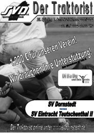 "Der Traktorist" - 26. Spieltag 2. Saalekreisklasse 2013/2014 - SV Dornstedt vs. SV Eintracht Teutschenthal II