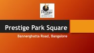 Prestige Park Square New Apartment Bangalore
