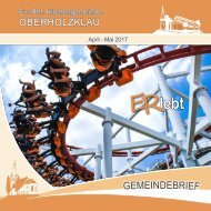 Gemeindebrief Ev.-Ref. Kirchengemeinde Oberholzklau April-Mai 2017 Online-Version