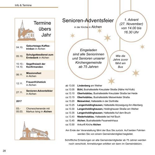 Gemeindebrief Ev.-Ref. Kirchengemeinde Oberholzklau Okt.-Nov. 2016 Online-Version