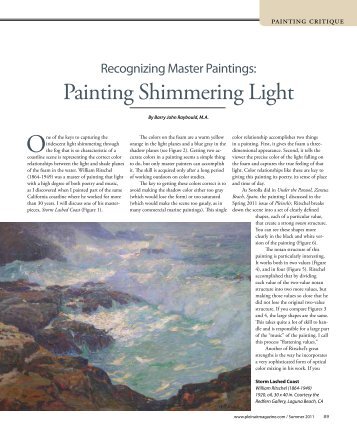 Recognizing Master Paintings - Painting Shimmering Light