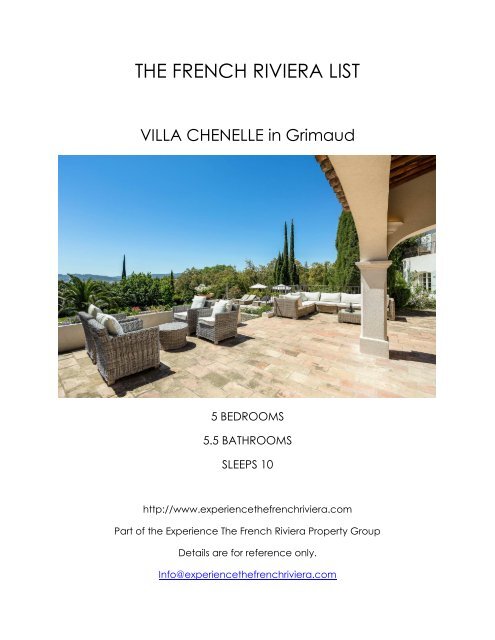 Villa Chenelle - Grimaud