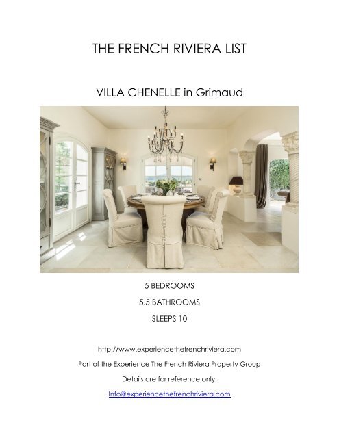 Villa Chenelle - Grimaud