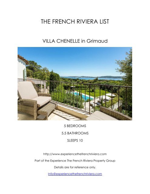 Villa Chenelle - Grimaud