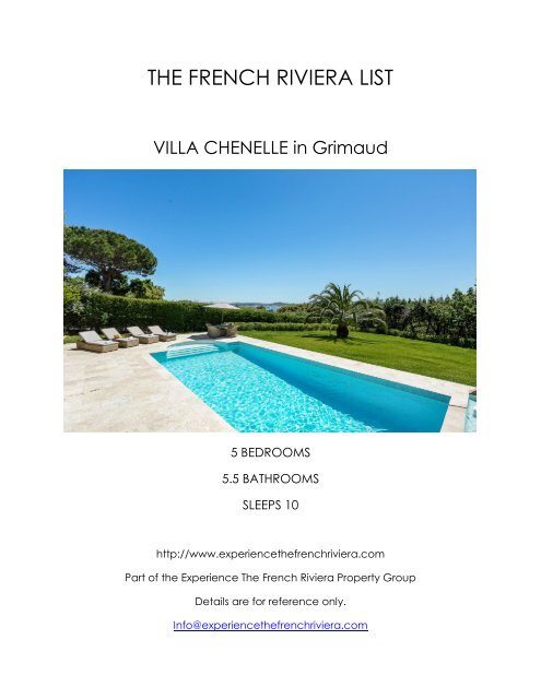 Villa Chenelle - Grimaud