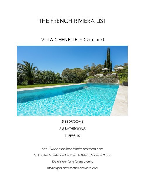 Villa Chenelle - Grimaud