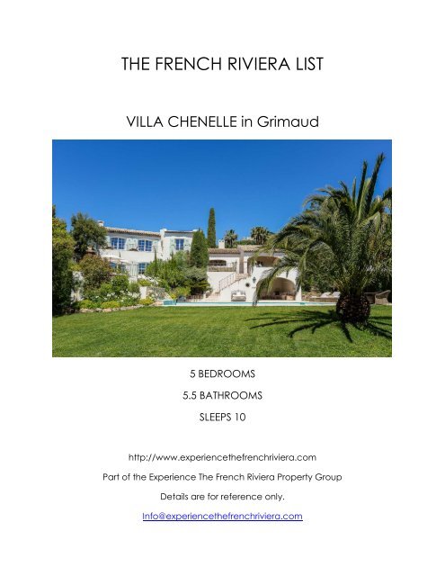 Villa Chenelle - Grimaud