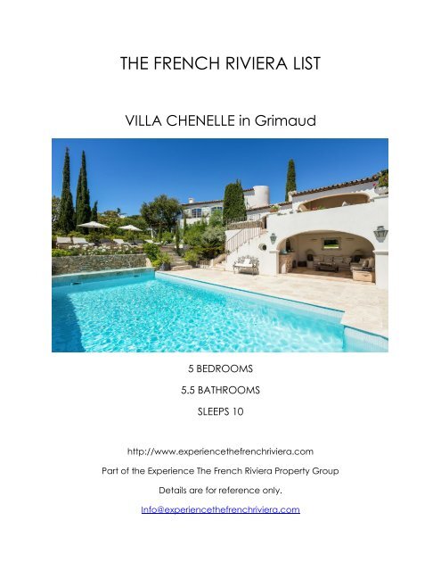 Villa Chenelle - Grimaud