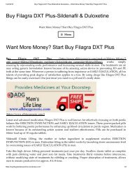 Buy Filagra DXT Plus-Sildenafil-Duloxetine | Want More Money_ Start Buy Filagra DXT Plus