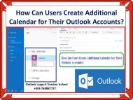 How Can Users Create Additional Calendar for Their Outlook Accounts?