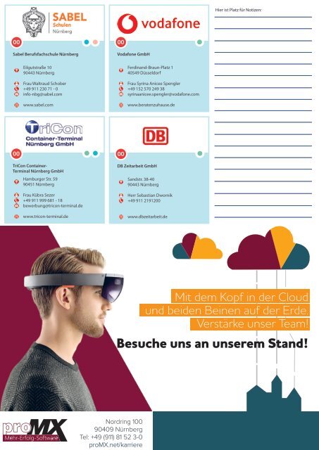 Jobmesse Zeitung - Nürnberg - Frühjahr 2018