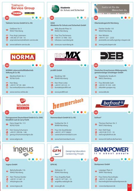 Jobmesse Zeitung - Nürnberg - Frühjahr 2018