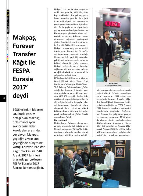 Print on Demand Ocak-Şubat 2018