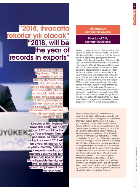 Tekstil Teknik Dergisi Ocak 2018 Sayısı