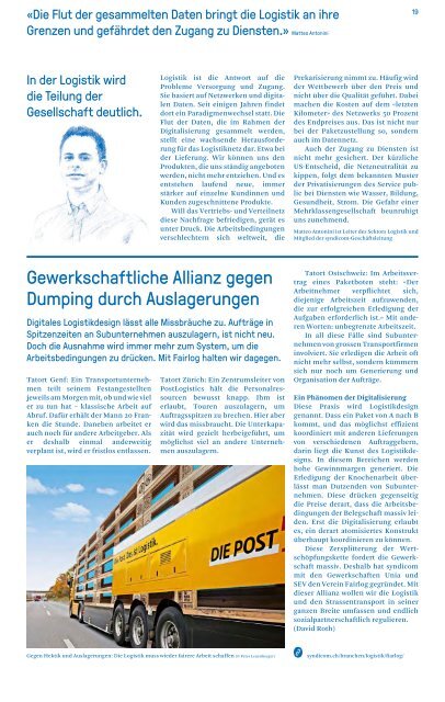 syndicom magazin Nr. 3 - Im Netz gefangen