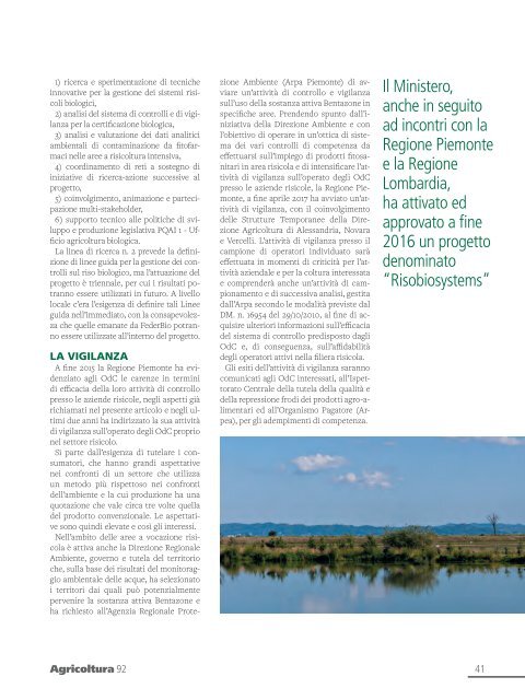 Rivista "Agricoltura" Regione Piemonte - n° 92, giugno 2017