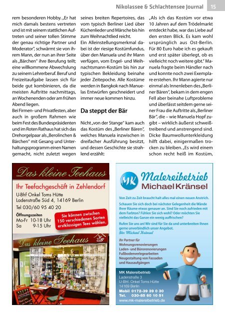 Nikolassee & Schlachtensee Journal Nr. 1/2018