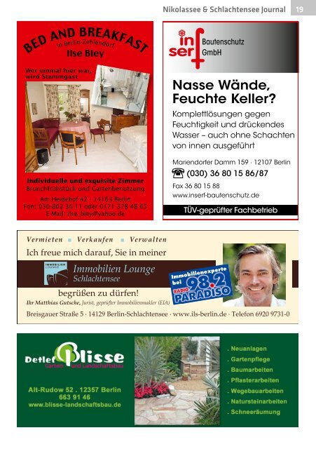 Nikolassee & Schlachtensee Journal Nr. 1/2018