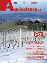 Rivista "Agricoltura" Regione Piemonte - n.93 dicembre 2017