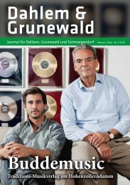 Dahlem & Grunewald Journal Nr. 1/2018