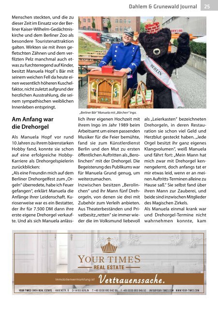 Dahlem & Grunewald Journal Nr. 1/2018