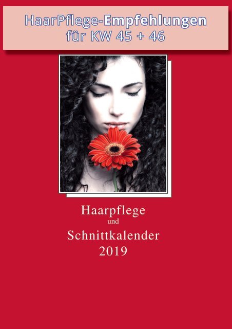 GRATIS  Download - Metatron Verlag - Haarpflege- und Schnittkalender 2019 - KW 45 + 46