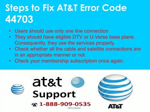 AT&T Error Code 44703 Call 1-888-909-0535 Support Number