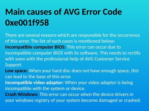 Call 1888-909-0535 to Fix AVG Error Code 0xe001f958