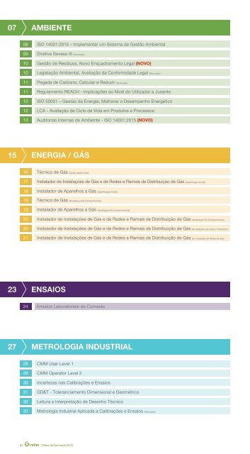 Catim - PLANO FORMAÇÃO 2018